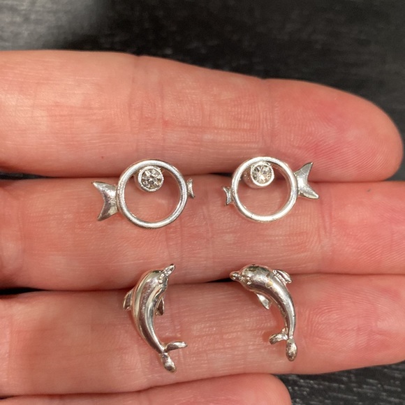 ✨SALE✨NWOT Bundle of Silver Plated Starfish, Turtle, Dolphin, AND Fish - Picture 11 of 11